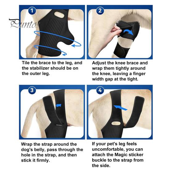 Пояс для восстановления домашних животных, бандаж на ногу собаки, защитный бандаж на колено и бедро для собаки, легко устанавливается, поддерживающий бандаж на ногу собаки, товары для домашних животных