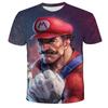 MINISO Child Game Super Mario Bros T Shirt Kids Boy Cartoon Clothes Tops Tees Boys T-shirt Luigi Mario T-shirts Children's Short Sleeve
