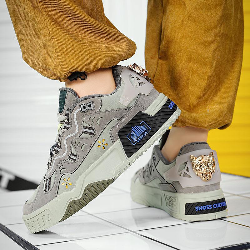 Men's trendy fashion cool street explosion color matching classic thick baseplate shoes high value comfortable breathable casual shoes