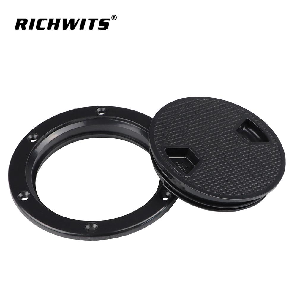 Round Deck Hatch Cover for Yacht Inspection - Marine Hardware