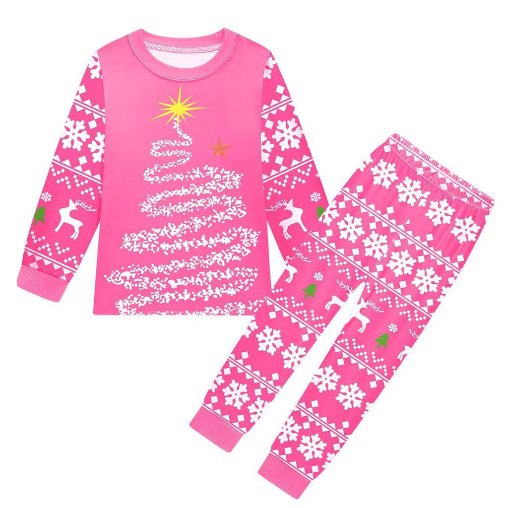 Детский модный костюм юбка топ с круглым вырезом и длинными рукавами брюки