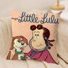 The Little LLulu Show Cushion Cover Silky Short Plush DoubleSided Printed Pillow Case for Sofa All Seasons Home Decor Gift