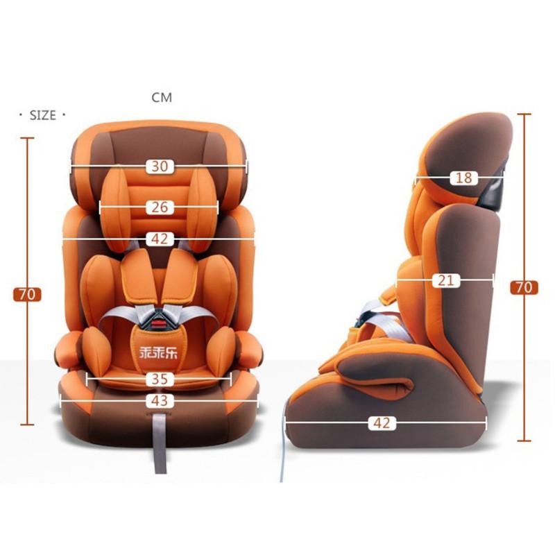 Детское автокресло от 9 месяцев до 12 лет с трикотажным тканевым чехлом