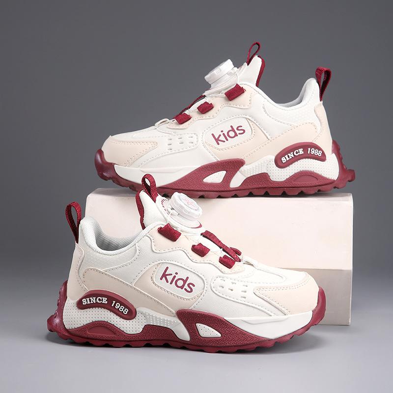 Children's Shoes 2025 Spring and Summer New Mesh Breathable Girls Sports Shoes Medium Older Boys Running Dad Shoes