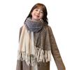 Winter Ultra-soft Imitation Cashmere Scarf for Women High-end 2024 Autumn and Winter Warm and Versatile Comfortable Neck Scarf Korean Version