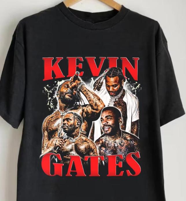 Винтажная футболка Kevin Gates, Футболка Kevin Gates Castro для фаната, Унисекс футболка S-5XL Унисекс футболка