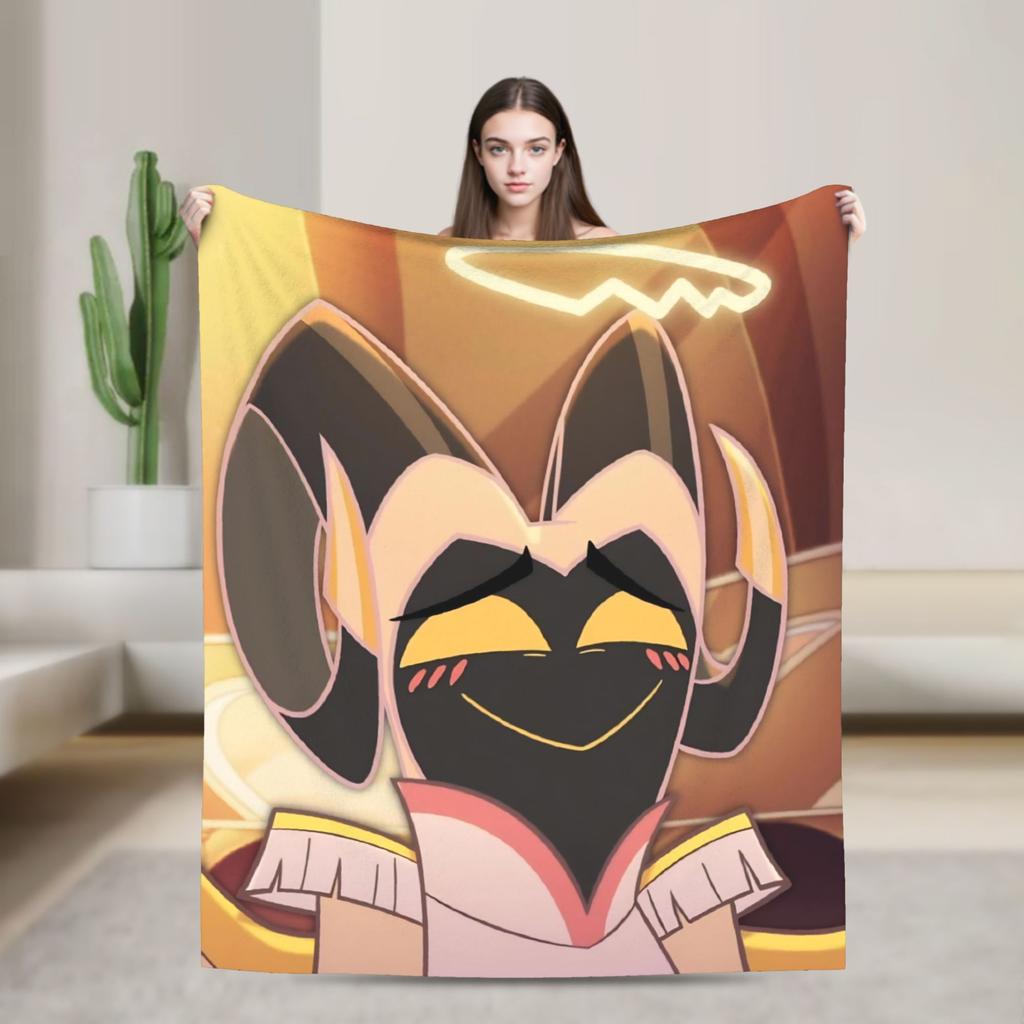 Adam Hazbins Hotels Anime Blankets Velvet Summer Portable Ultra-Soft Throw Blankets for Home Travel Bedspreads