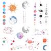 Colored Space Tattoo Sticker Set, 1 Piece