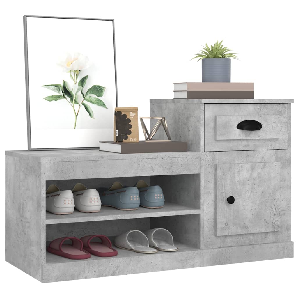 Vidaxl Szafka Na Buty, Szarość Betonu, 100X42X60 Cm