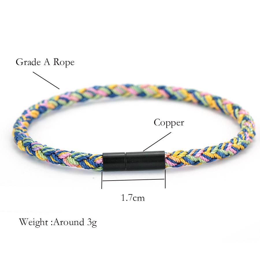 High Quality Ethnic Rope Bracelet Man Women 5 Colors Handmade Weaven Thread Braslet Bangle Pulsera Macrame Friendship Jewelry
