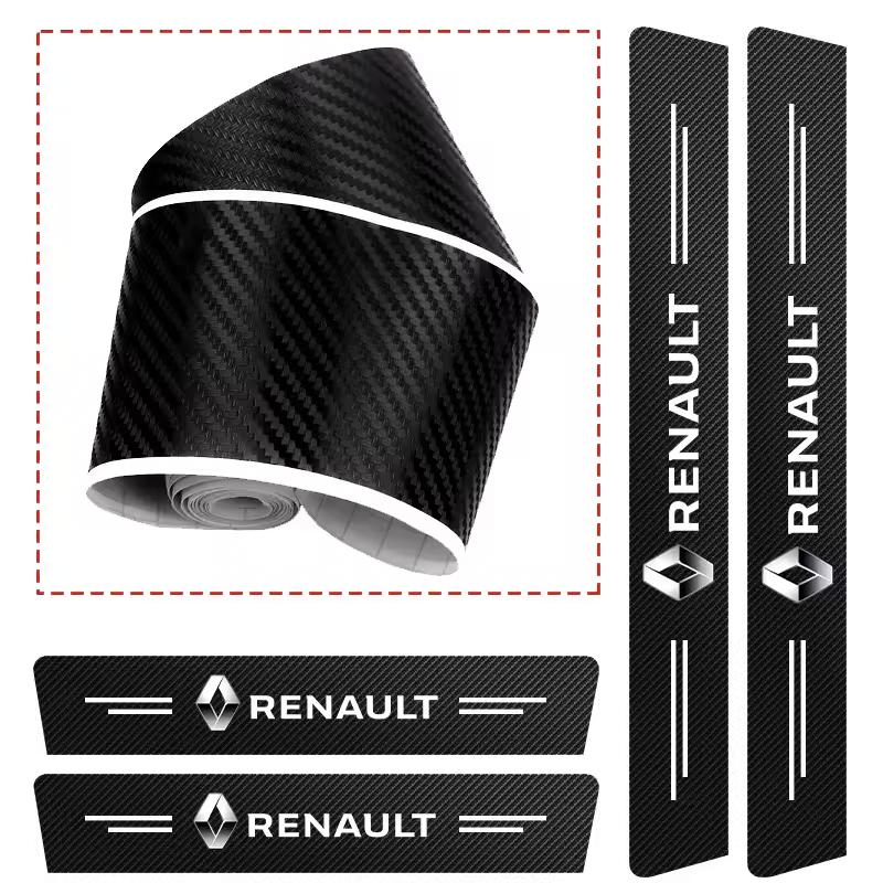 2026 Горячие Для Renault Колпаки на колеса Наклейки с логотипом автомобиля Наклейки-защита порога из углеродного волокна Для Renault Megane 2 3 4 Twingo Clio Tal
