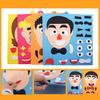 Non-Woven Five Sense Organs DIY Assembling Puzzle Jigsaw Children Training Toy