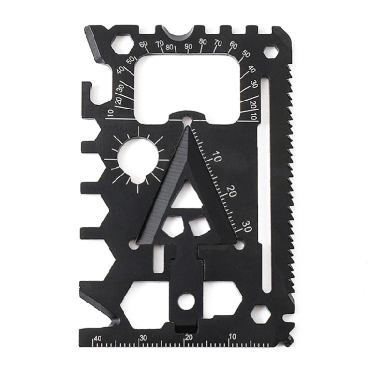 Многофункциональный набор для выживания 18 в 1 из нержавеющей стали, мультитул, карманный размер, инструмент-кредитная карта, простота использования