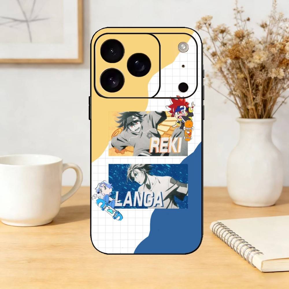 SK8 Бесконечность Ланга Реки Чехол для телефона Для iPhone 17,16,15,14,13,12,11 Plus,Pro,Max,Mini Силиконовый черный Мягкая обложка
