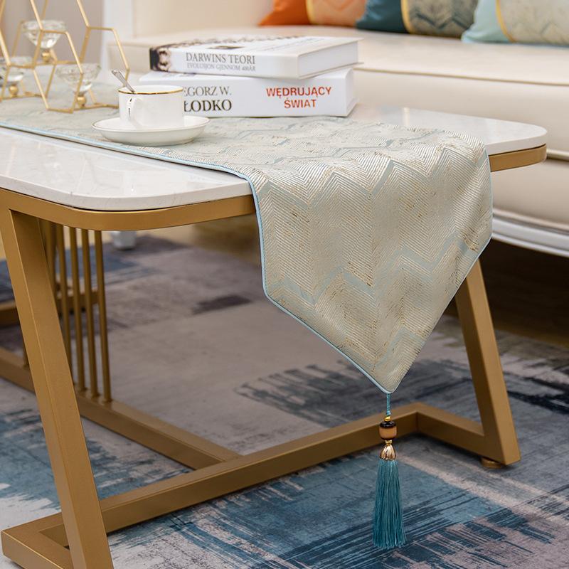 Современная вышивка, водная рябь, чайные столики, бегун, европейские атласные столы, флаг для гостиной, обеденный стол, чехол для телевизора, ткань для гостиничного стола, флаг