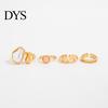 Daily Wear Rings 4Pcs Faux Baroque Pearl Toe Ring Set, Non Tarnish Open Zinc Alloy for Women, Adjustable Golden Plated Foot Jewelry Summer