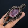 Kunzite Pendant Gemstone Jewelry, 999 Copper Wire Wrapped Pendant, Gift For Women Handmade Pendant