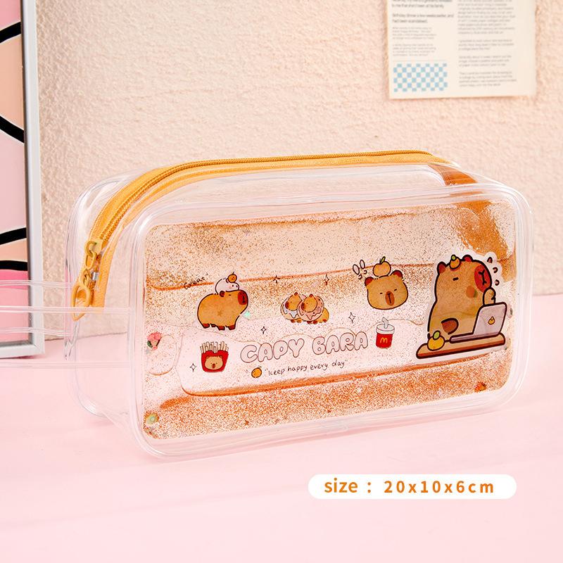 Портативная многофункциональная сумка для ручек Capybara пенал школьные канцелярские принадлежности студенческие канцелярские принадлежности сумка для хранения ручек