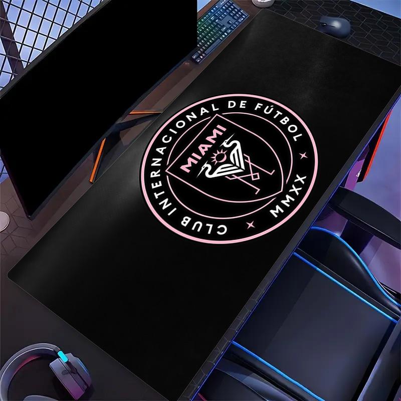 Подушка с принтом Inter Miami CF Нескользящий коврик для ноутбука, планшета, большой коврик для мыши XXL, коврик для мини-ПК с заблокированным краем