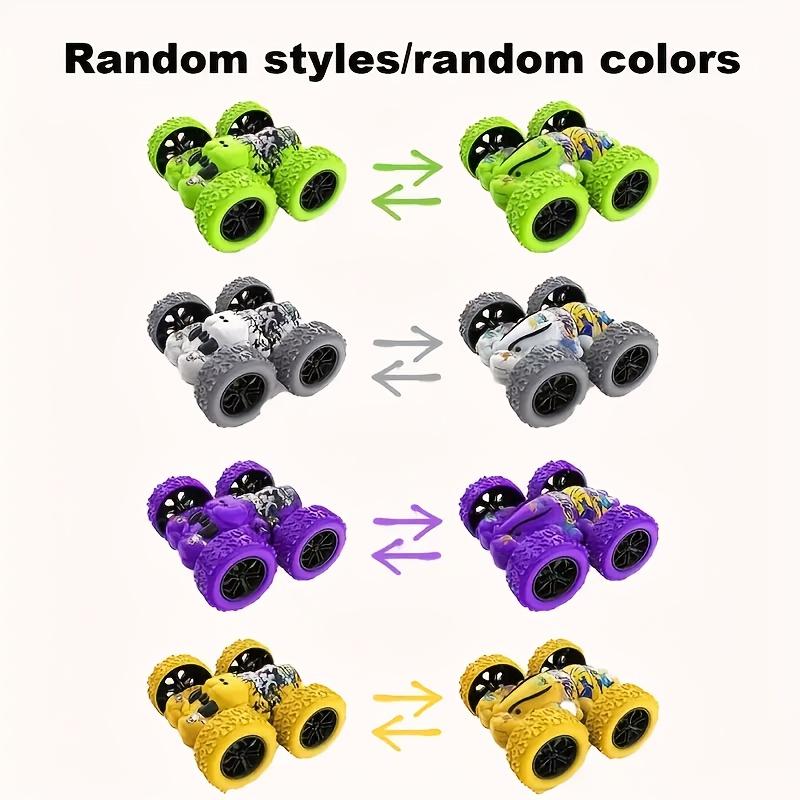 Игрушечные машинки 4WD Inertial Stunt Monster Truck - Двусторонняя езда, Прочная пластиковая конструкция, Яркие цвета и Бум! Дизайн - Подарок на день рождения/Рождество