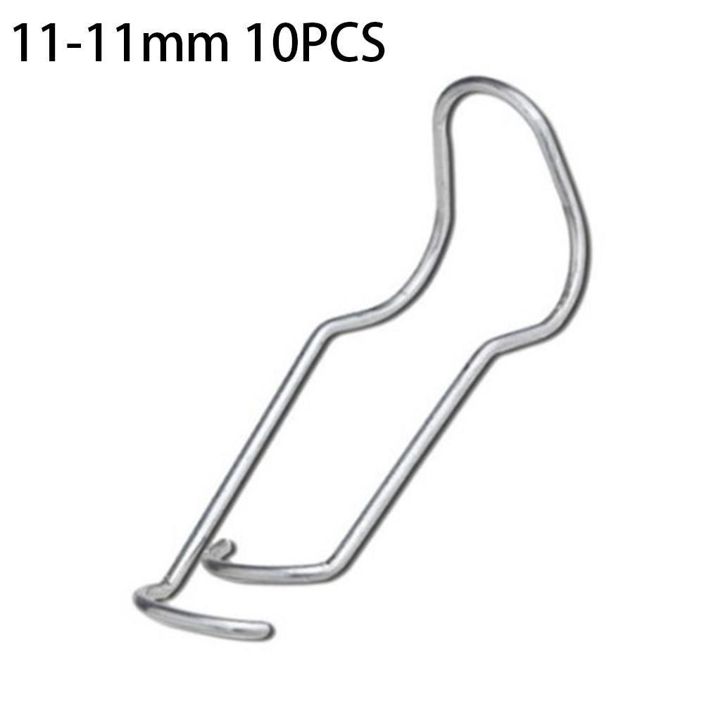 Садовая проволочная пряжка серебристая для поддержки цветов 10 шт пружинная сталь