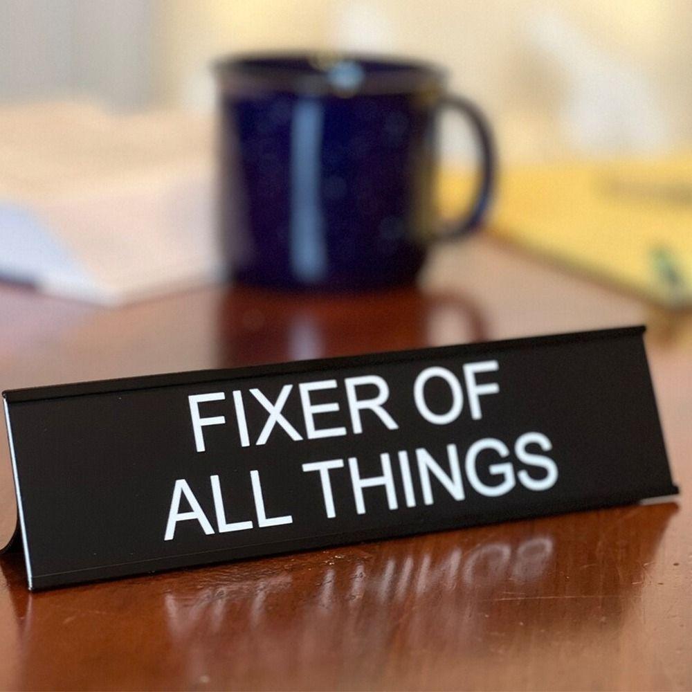 Lightweight Desk Sign Black Seating Sign Funny Seat Cards  Office