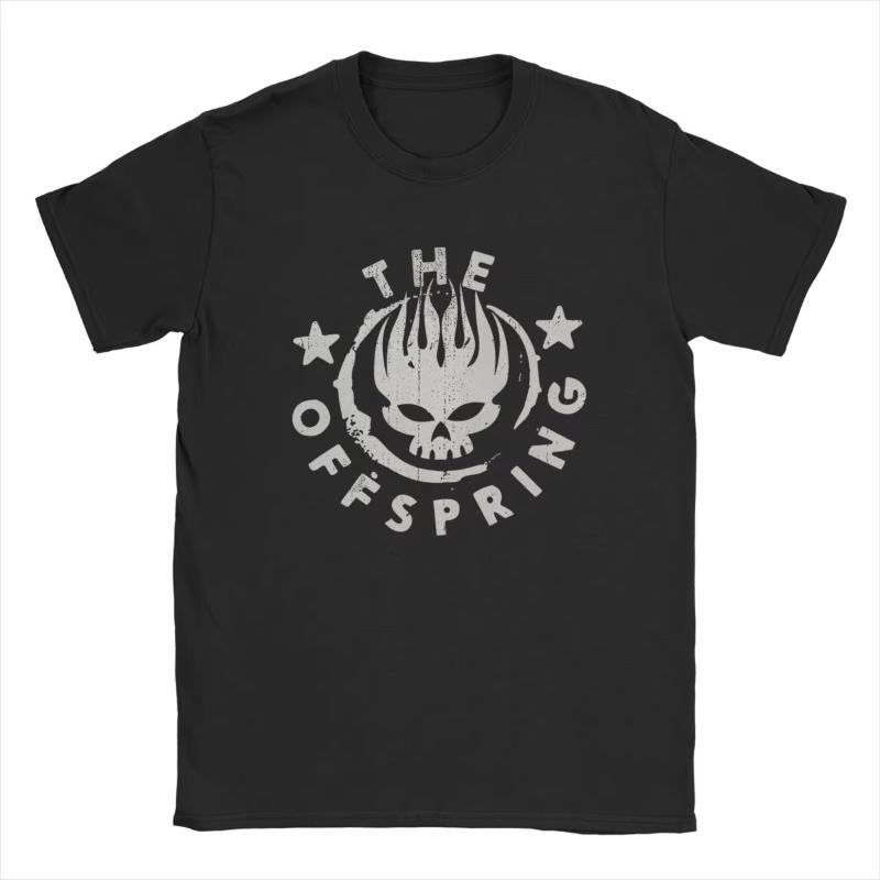 Панк-рок группа The Offspring Забавная футболка Летний тренд Фанаты Энтузиасты Печатный топ Уличный стиль