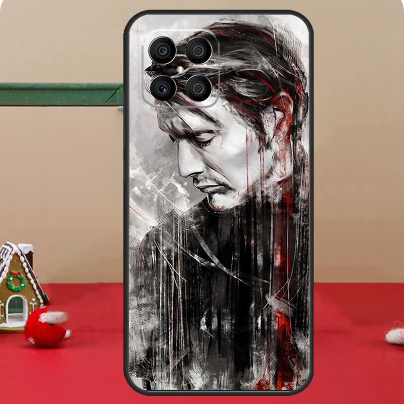 Мадс Миккельсен Для Huawei P20 P30 P40 P50 P60 Pro Nova 9 P Smart Чехол Для Honor Magic5 Lite 70 50 X8 X9a