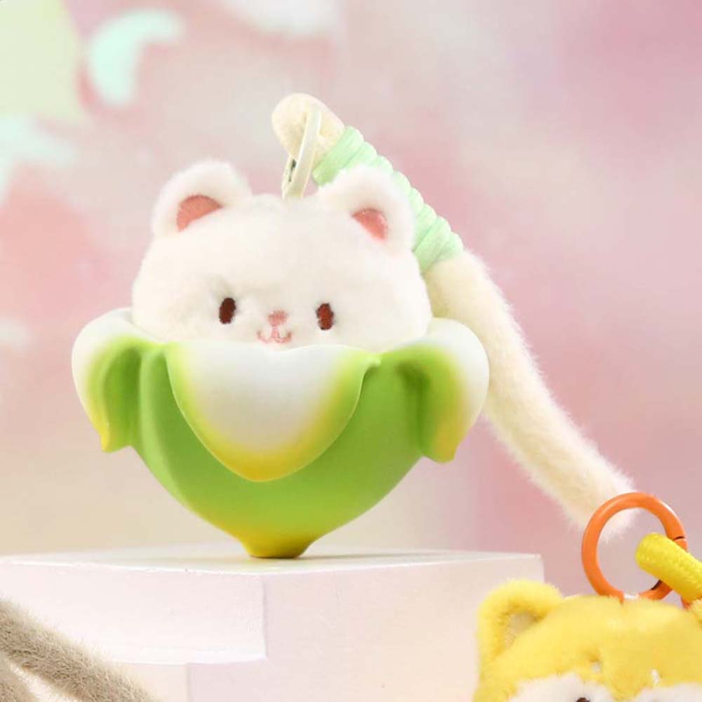 Soft Stuffed Capybara Plush Keychain PVC Banana Animal Plush Key Chain Cute Cat Plush Doll Unisex