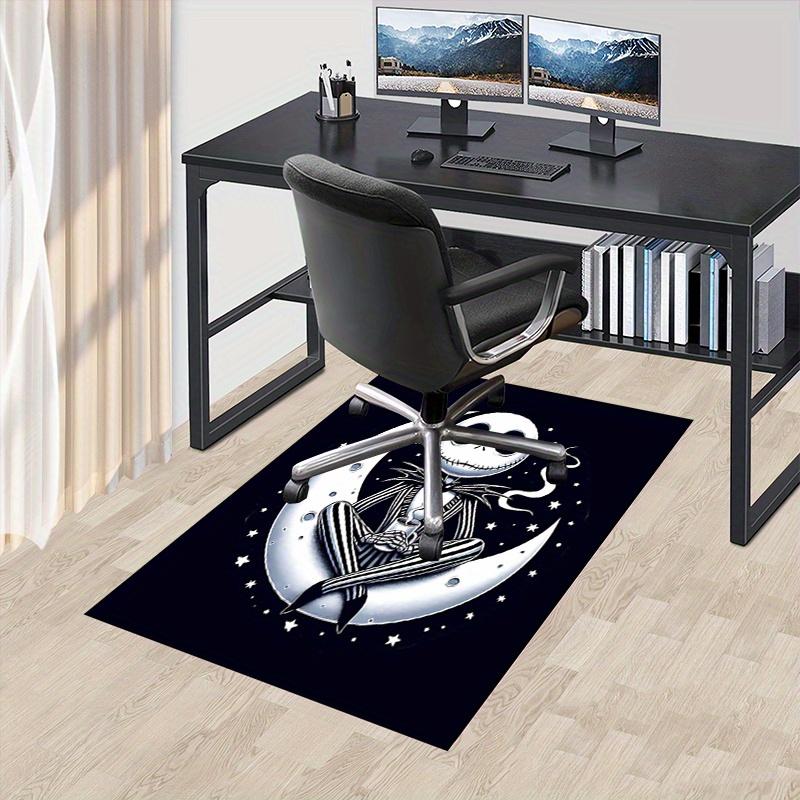 Office Rug Moonlight, Nightmare Before Christmas theme 3D Printed Anti-Slip Rug-Machine Washable for Living Room