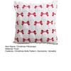 Christmas Pillowcase Festive Decorative Pillow Cover with Christmas Tree Bells Santa Claus Pattern Holiday Home Decor