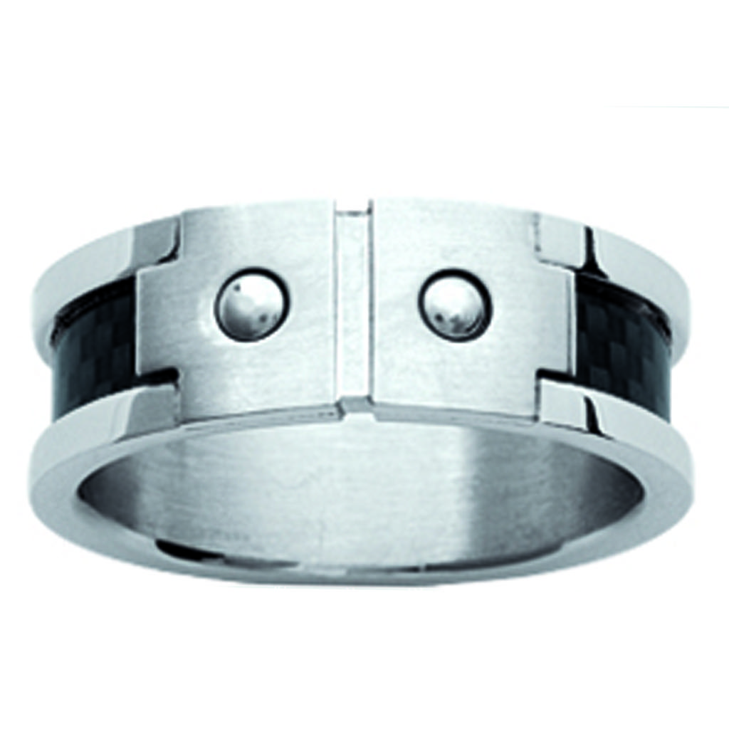 Steel Ring 'Tony' Carbon Steel - 7 Mm