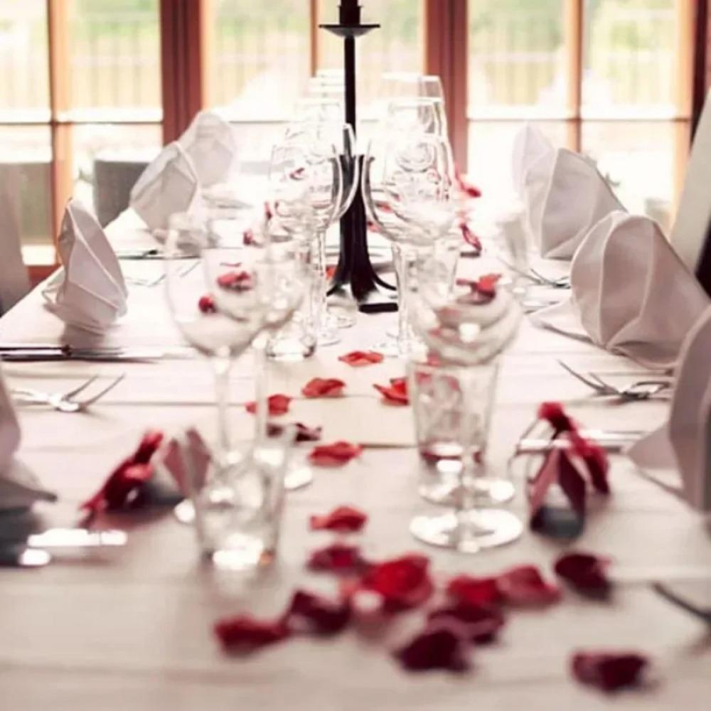1000 штук нетканого материала, имитирующего лепестки, лепестки роз, украшение свадебного зала, свадебные принадлежности, украшения для вечеринок
