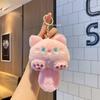 Очаровательная Плюшевая Брелок-Игрушка Кошка, Подвеска на Кольце для Сумки, Рюкзака, Багажа, Ошейника Питомца, Милая Кукла-Подарок для Студентов, Девочек, Женщин