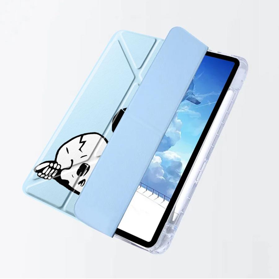 Чехол-скелет с гантелями для планшета iPad Mini 6 7 Air 4 5 M3 M2 1 2 M4 11 дюймов Pro 11-го 10-го 9-го 8-го 7-го 12,9 дюйма Pro 2025 Y-Fold