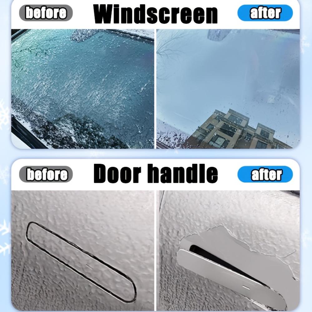 100 мл Спрей для удаления льда, таяния снега и размораживания автомобиля Не повреждает лакокрасочное покрытие и предотвращает вторичное обледенение Подходит для использования на
