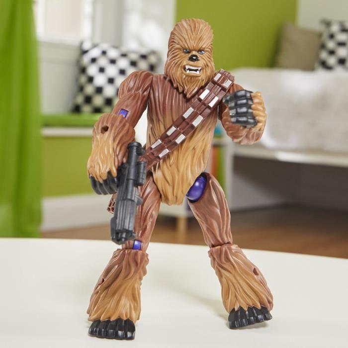 Mixmashers chewbacca, figurine 12 cm personnalisable à mélanger et combiner avec accessoires, star wars, dès 4 ans