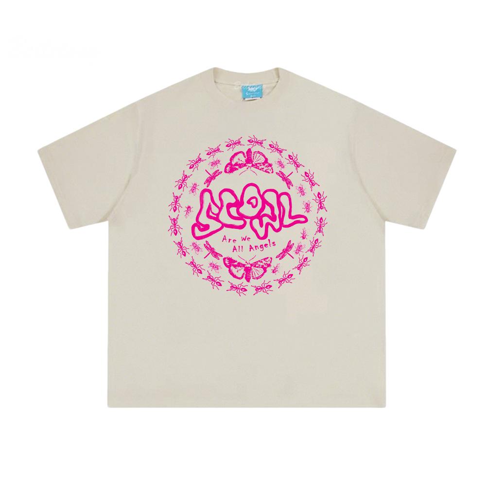 Scowl Band 2025NEW AWAA TEE Летняя Высококачественная Гранж Одежда Женская/Мужская Футболка с Графическим Принтом Круглый Вырез Топ