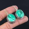 Малахит Камень Ремесленник Мать Висячие Серьги-Подвески Ювелирные Изделия 925 Пробы Стерлинговое Серебро