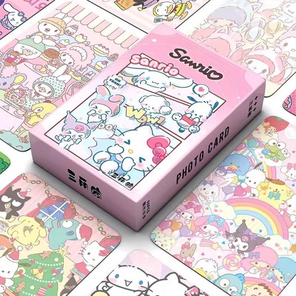 Карточки Персонаж Sanrio 55 листов Голографические товары Фотокарточка, Cinnamoroll, 1 штука