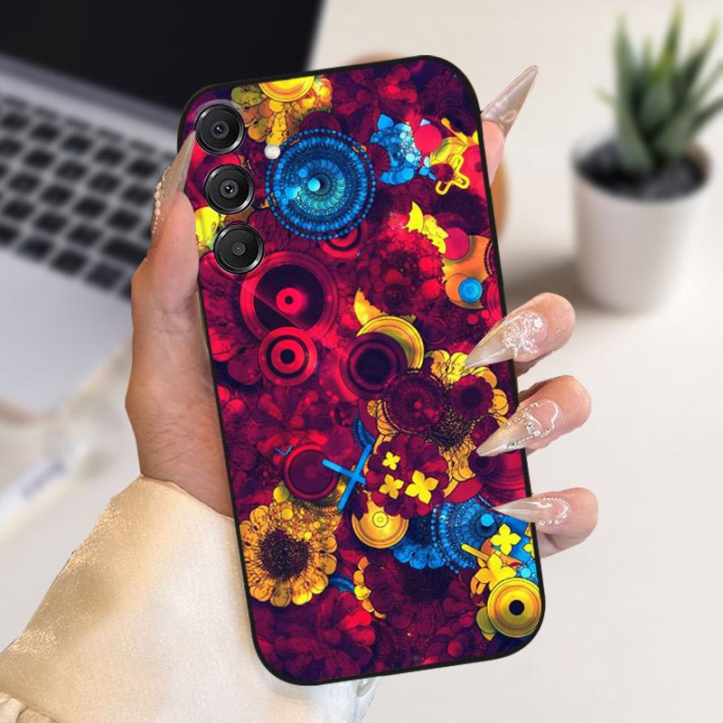Чехол-бампер для Samsung Galaxy A17, мягкий силикон + ТПУ, противоударный, для GalaxyA17 5G, защитный корпус телефона, A 17, мультяшный, Capa