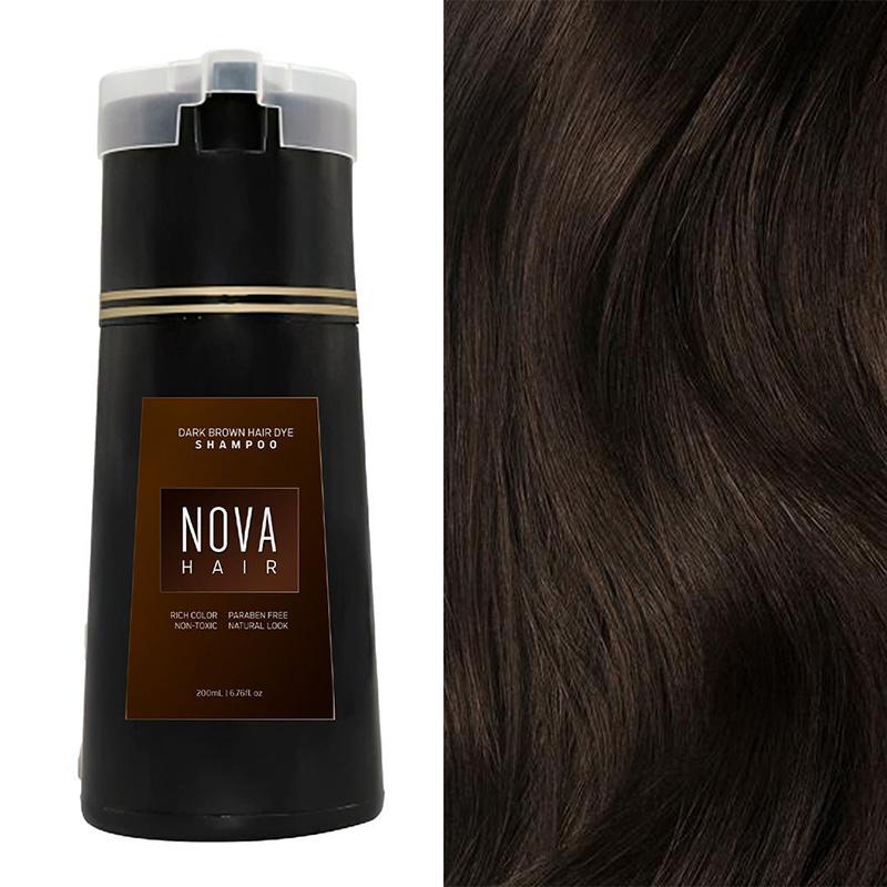 Fluffy Oil Control Hair Dyeing Shampoo Hair Instant Dye 3-in-1 Shampoo Men Women Hair Care Products Nourish Hair Shampoo 200ml