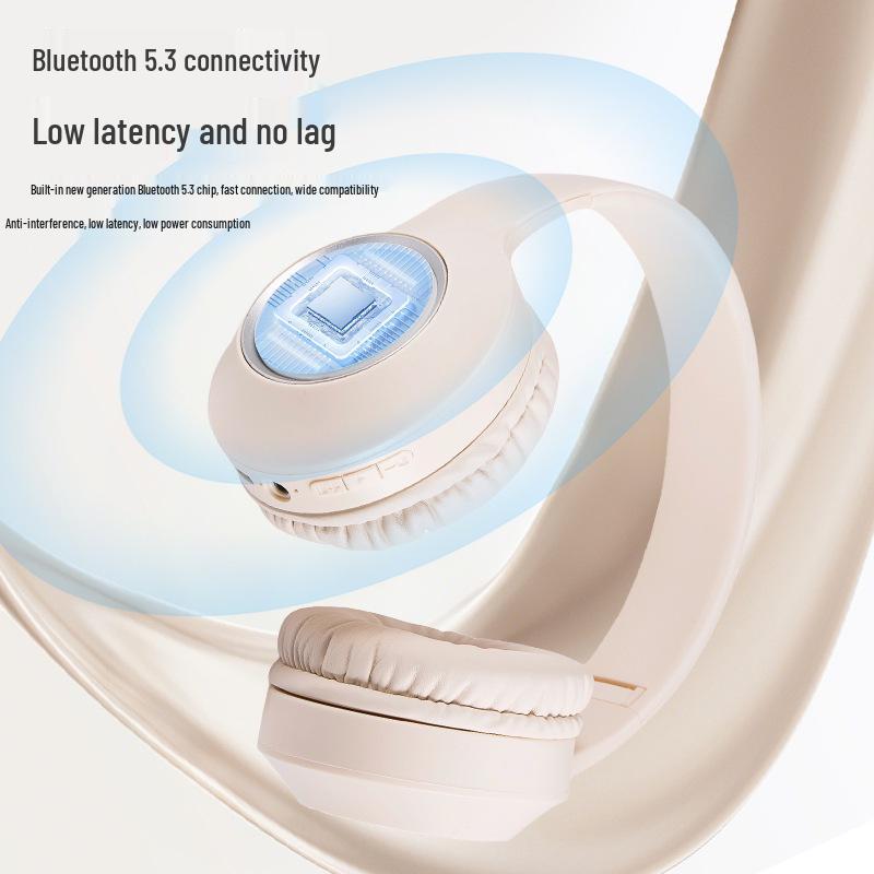 RGB Светящиеся M3 Полноразмерные Bluetooth Игровые Наушники: Беспроводной, Проводной, Универсальная совместимость