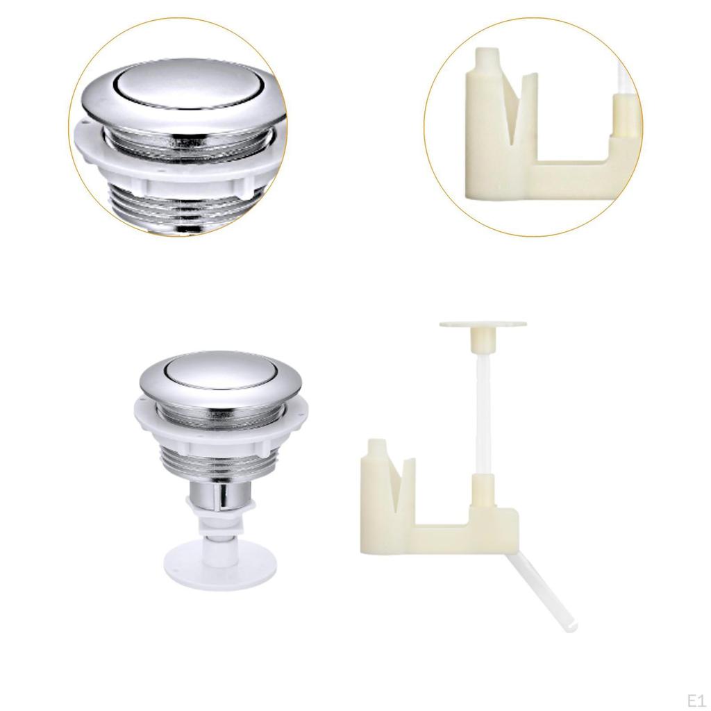 Toilet Water Tank Button Directly Replace Easy Installation Round Flush Repair Parts