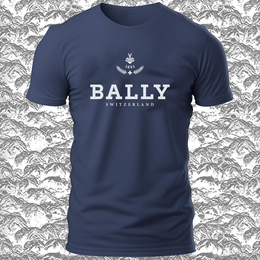 Bally Switzerland 1851 Логотип Смешная Футболка S-5XL СДЕЛАНО В США Унисекс Футболка