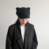 Adjustment Cat Ear Hat Solid Color Women Hat Fashion Unisex Octagonal Cap  Painter