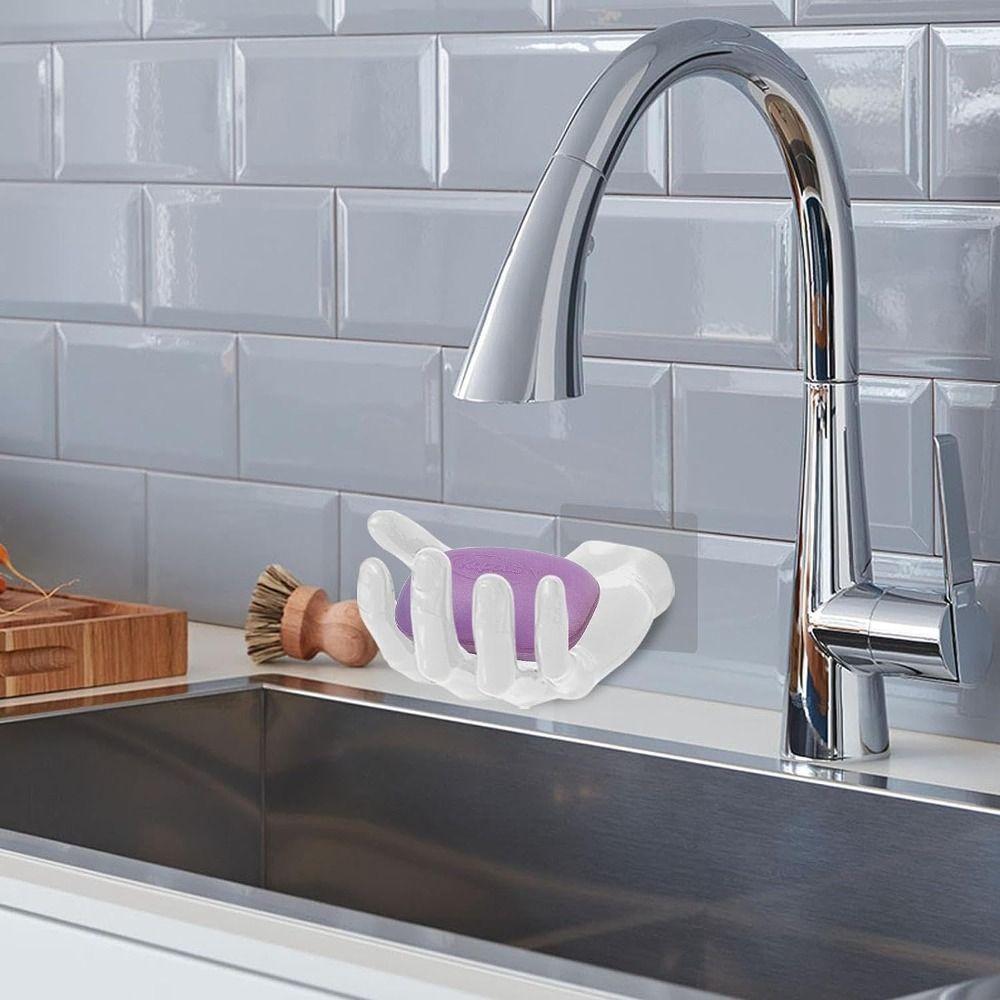 Пластиковый крючок в форме руки Многофункциональный крючок для хранения Креативный крючок-вешалка без следов Дом