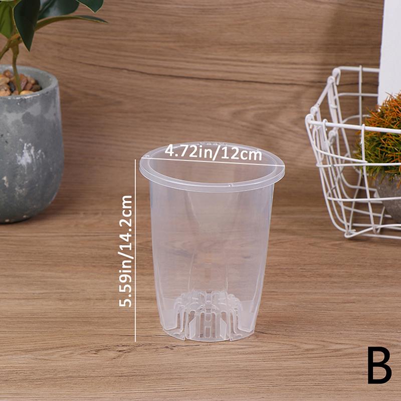 1 шт., цветочный горшок для орхидей, пластиковые горшки с отверстиями, поддон, декоративные контейнеры, утолщенные для комнатного сада, питомника