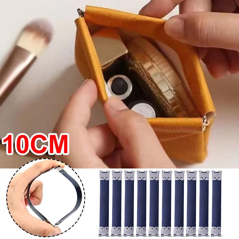 10Pcs/set Internal Flex Frame Vintage Clasp Lock Coin Purse Sewing Handbag Handle DIY Crafts Metal 10cm