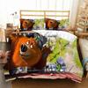 3D G-Grizzy and The Lemmings Bedding Set Duvet Cover Comforter Bed Single Twin Full Queen Youth Kids Girl Boys Gift Bed Sheets